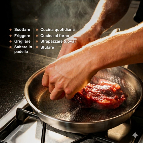 Solverana - Padella in titanio antiaderente
