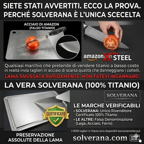 Solverana - Tagliere in Titanio Puro
