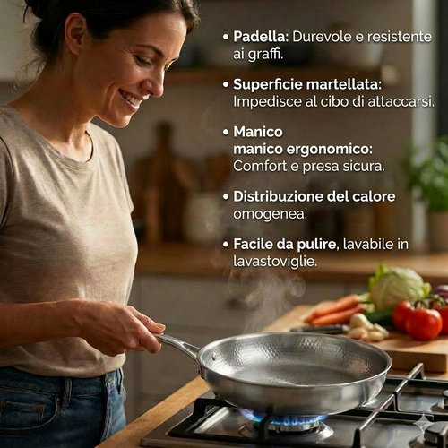 Solverana - Padella in titanio antiaderente
